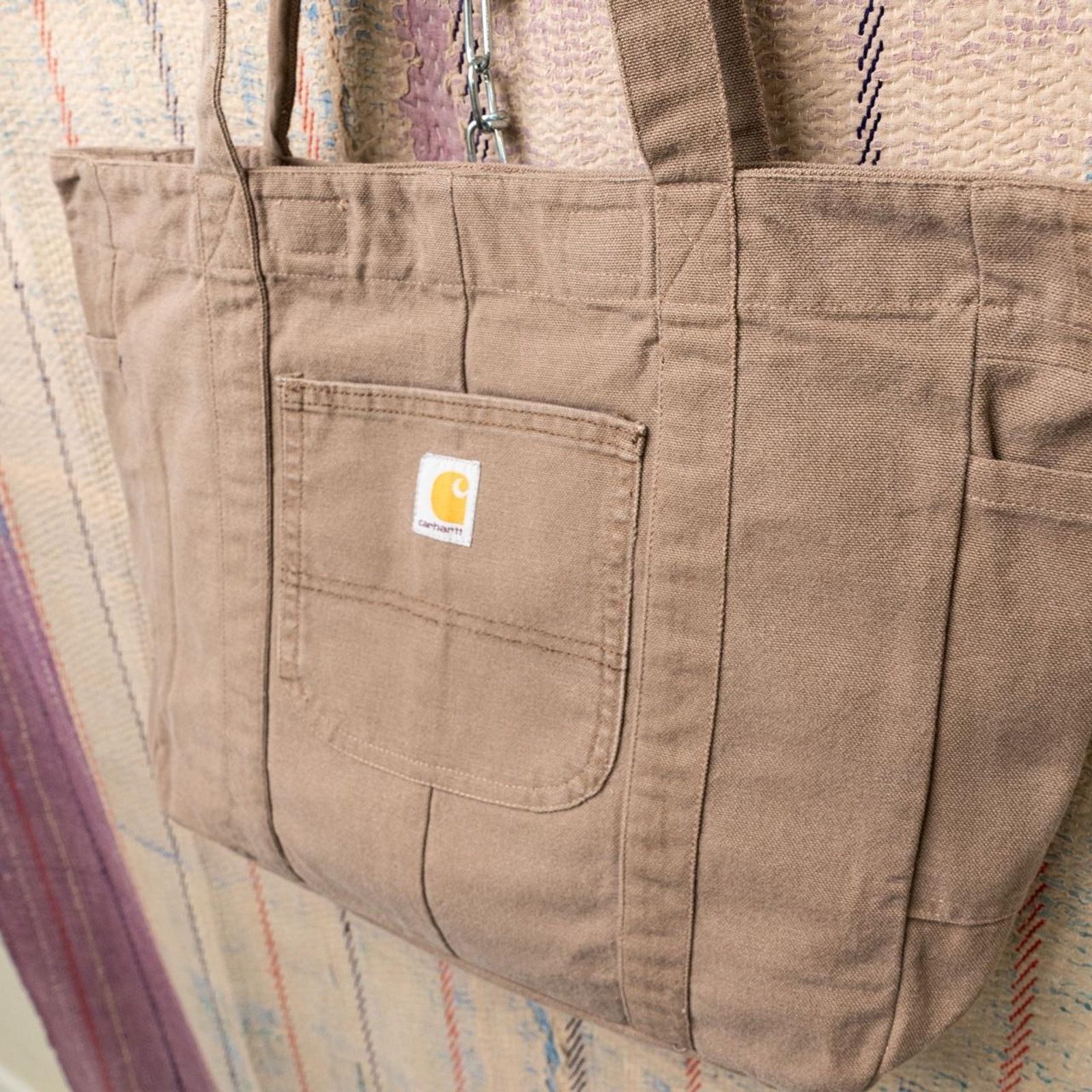 Carhartt Brown upcycled carhartt tote bag Size ONE SIZE - 4 Thumbnail