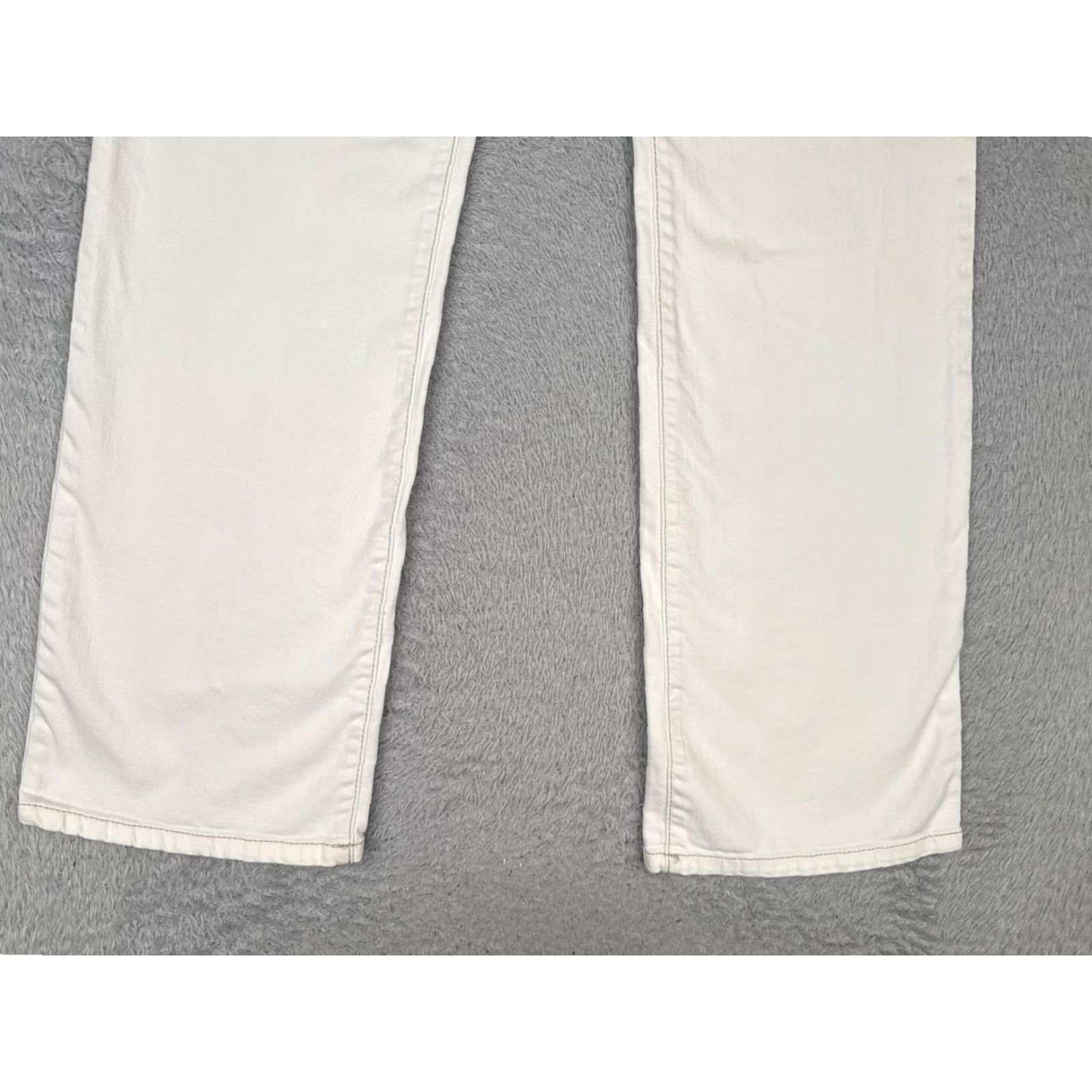 Loft VINTAGE Ann Taylor LOFT Jeans Womens 6 White Original Boot Bootcut Stretch Denim 30x32 Size 28" / US 6 / IT 42 - 2 Thumbnail