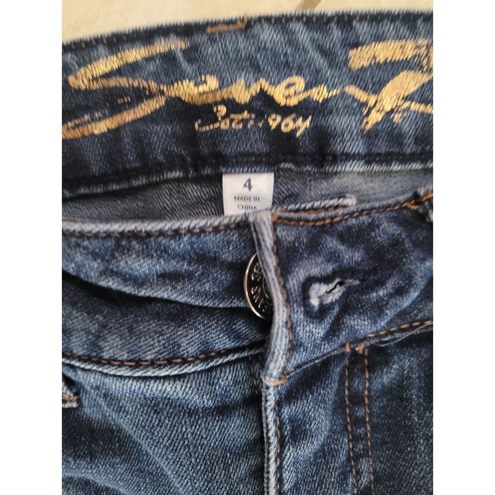 Seven 7 Seven7 Y2K Ankle Freyed Jeans Women Sz 4 Size 27" / US 4 / IT 40 - 4 Thumbnail
