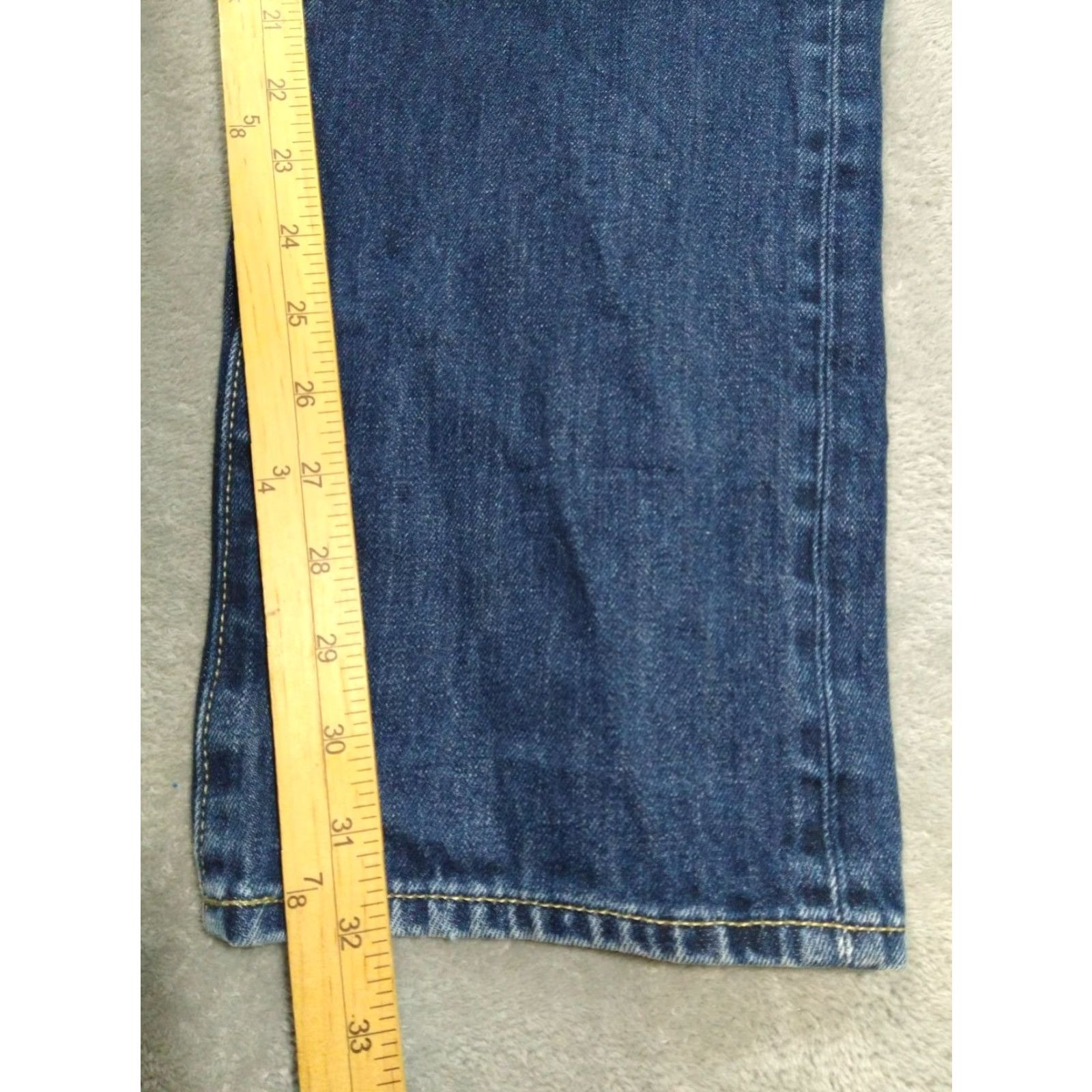 Uniqlo UNIQLO Jeans Men 36x34 Denim Straight Leg Mid Rise Regular Fit Blue 5-Pocket Mens 36 Waist 34 Inseam Stretch Regular Type: Jeans Size US 36 / EU 52 - 5 Thumbnail