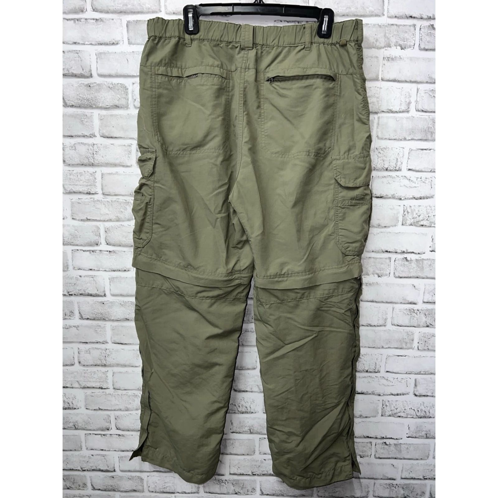 Vintage REI Convertible Green Hiking Pants Mens Size L 30" Inseam Regular Chino Style Size US 33 - 4 Thumbnail
