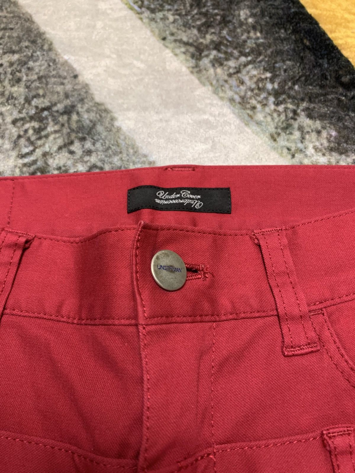 Undercover Undercover Jeans Double Waist Red Cow Hide Size ONE SIZE - 6 Thumbnail