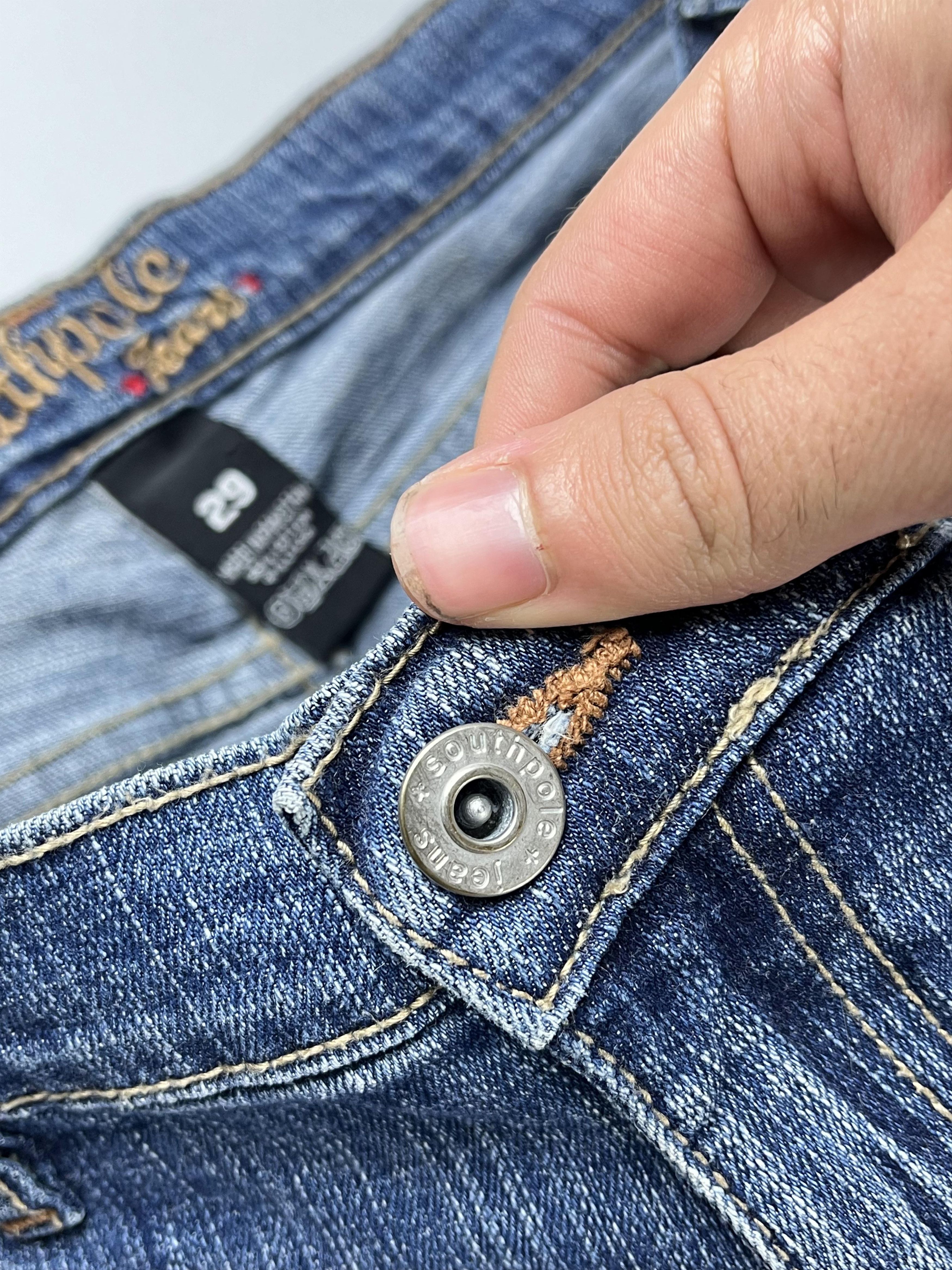Japanese Brand SOUTHPOLE VINTAGE CRAZY BAGGY FIT REWORK JEAN Size US 34 / EU 50 - 11 Thumbnail