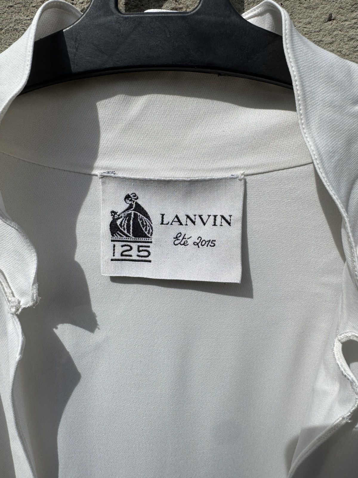 Lanvin LANVIN Paris Women’s Luxury Open-Front Blouse / Jacket Size L / US 10 / IT 46 - 4 Thumbnail