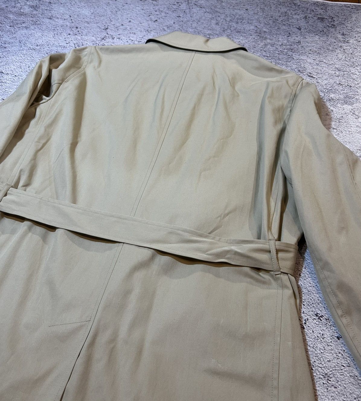 Lacoste Lacoste Vintage Beige Trench Coat Classic Mac Coat Size 60 Size US L / EU 52-54 / 3 - 14 Thumbnail