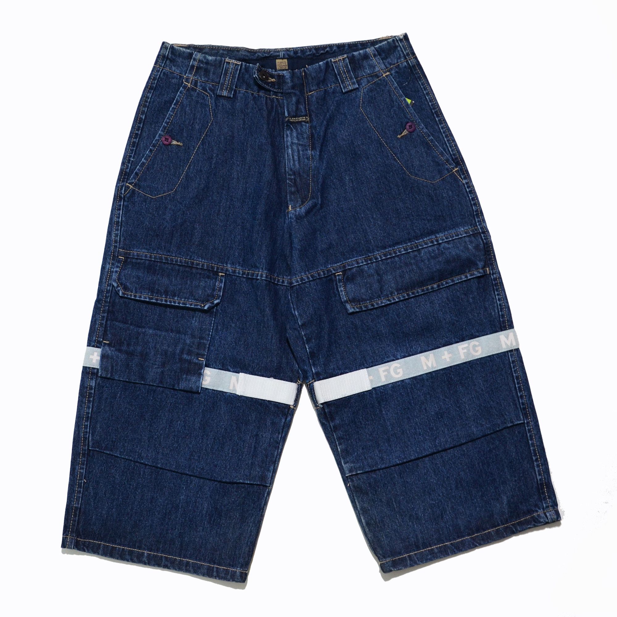 Marithe + Francois Girbaud M+FG Long Denim Shorts W32 Y2K Hip Hop 2006 Rare Craft Size US 32 / EU 48 - 1 Thumbnail