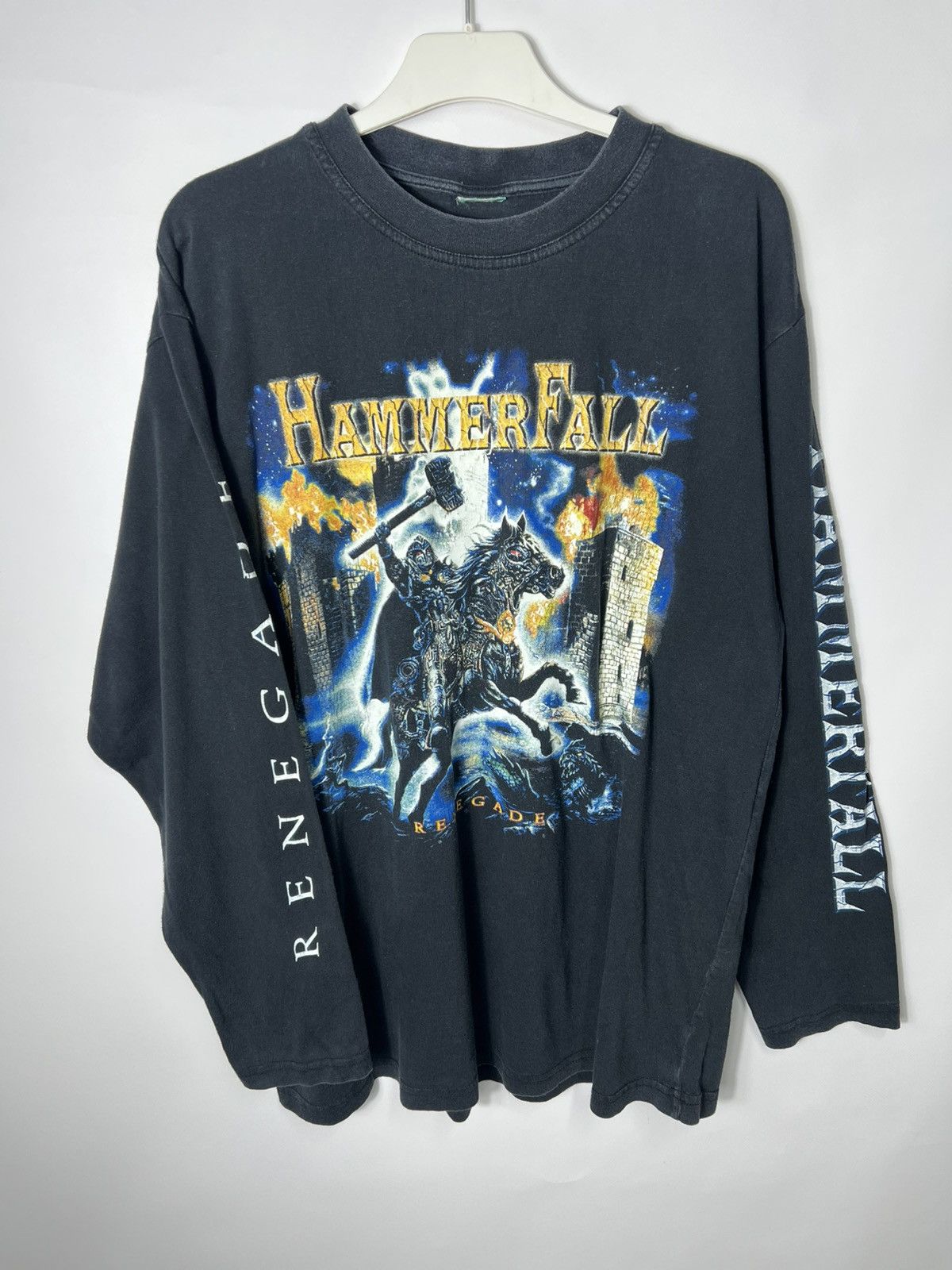 Band Tees Vintage Streetwear Band Rock Hammerfall Renegade Long Sleeve Size US L / EU 52-54 / 3 - 1 Thumbnail