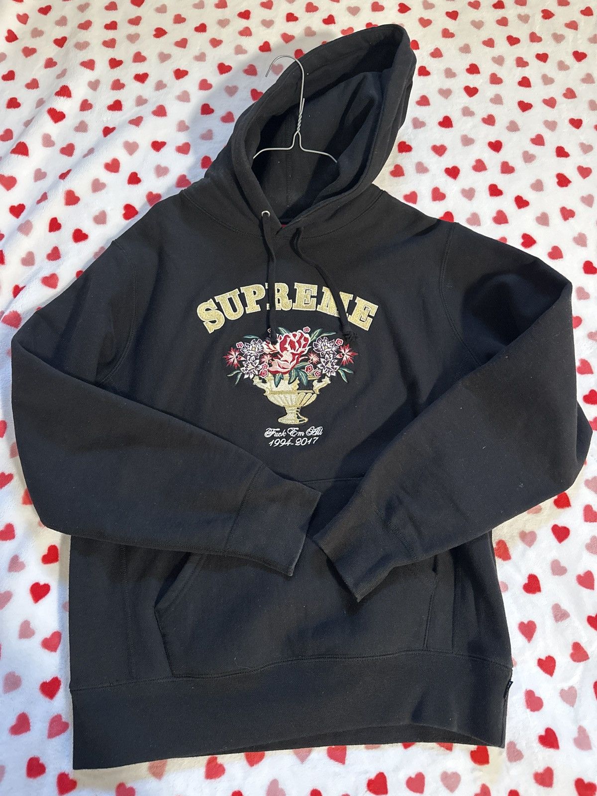 Supreme FW 17 f*** em all black hoodie Size US S / EU 44-46 / 1 - 1 Thumbnail
