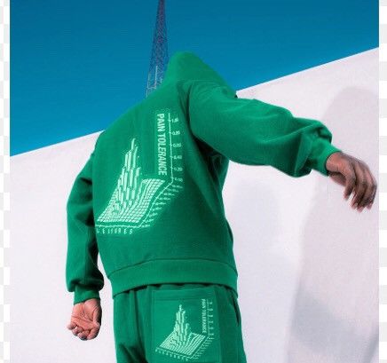 PLEASURES reversed terry hoodie Pain Tolerance Hoodie (RARE)