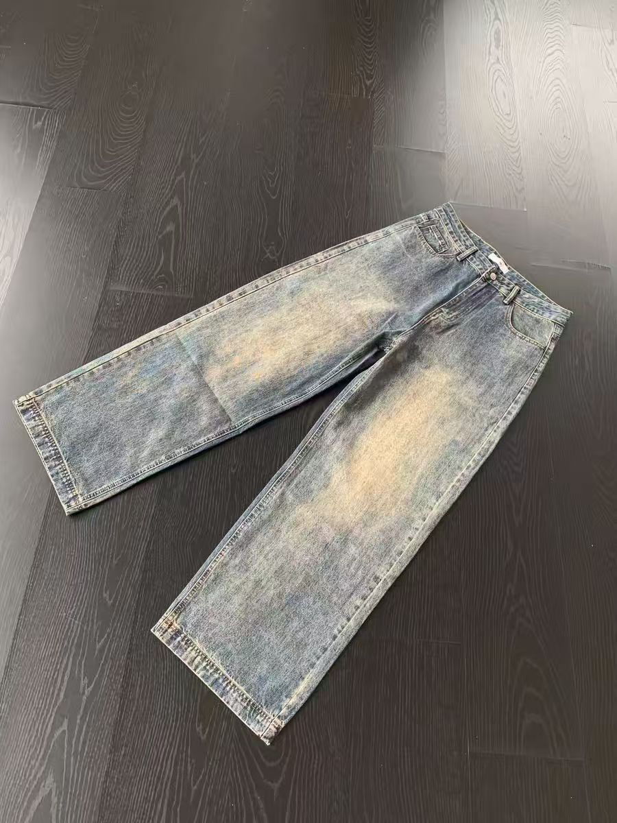 Japanese Brand × Jean High street minimalist baggy wide leg jeans Size US 31 - 3 Thumbnail