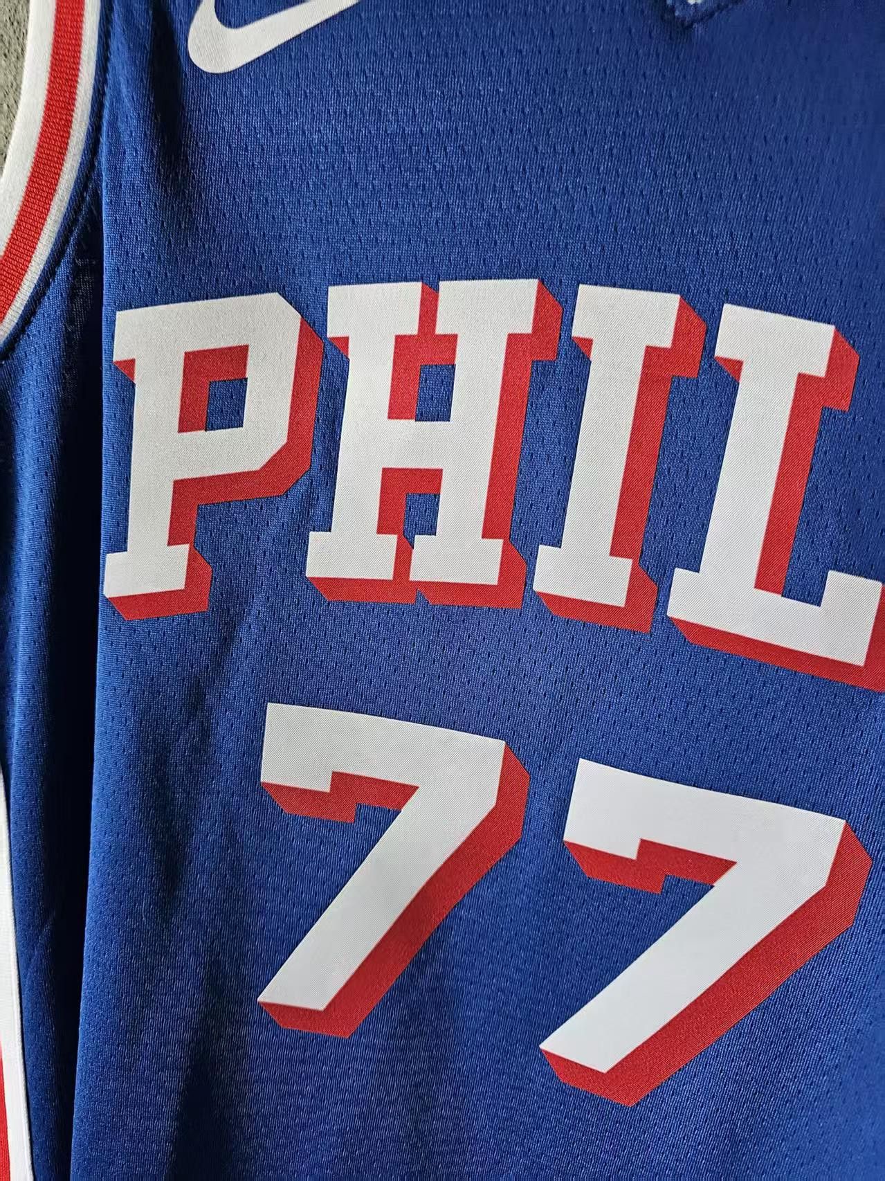 NBA 76ers 77 Edgecombe Jersey Size US L / EU 52-54 / 3 - 3 Thumbnail