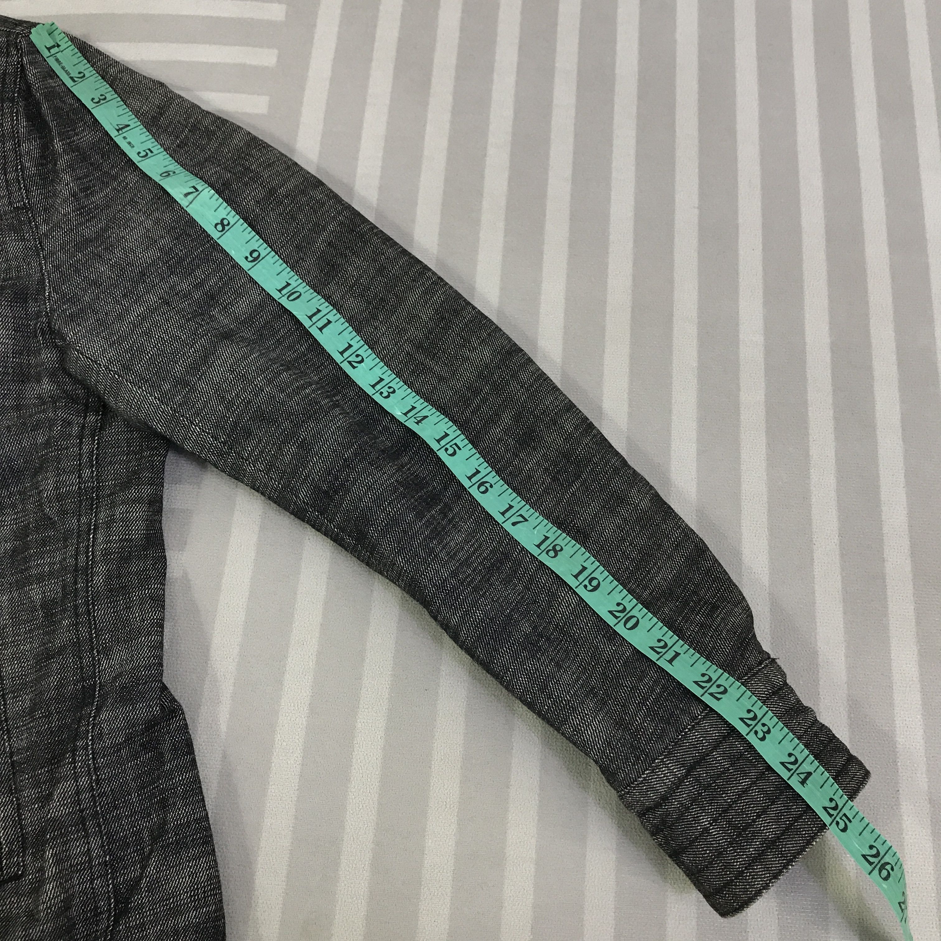 Schlussel Vintage Schlussel Black Denim punk design Jacket K125B14 Size US L / EU 52-54 / 3 - 7 Thumbnail