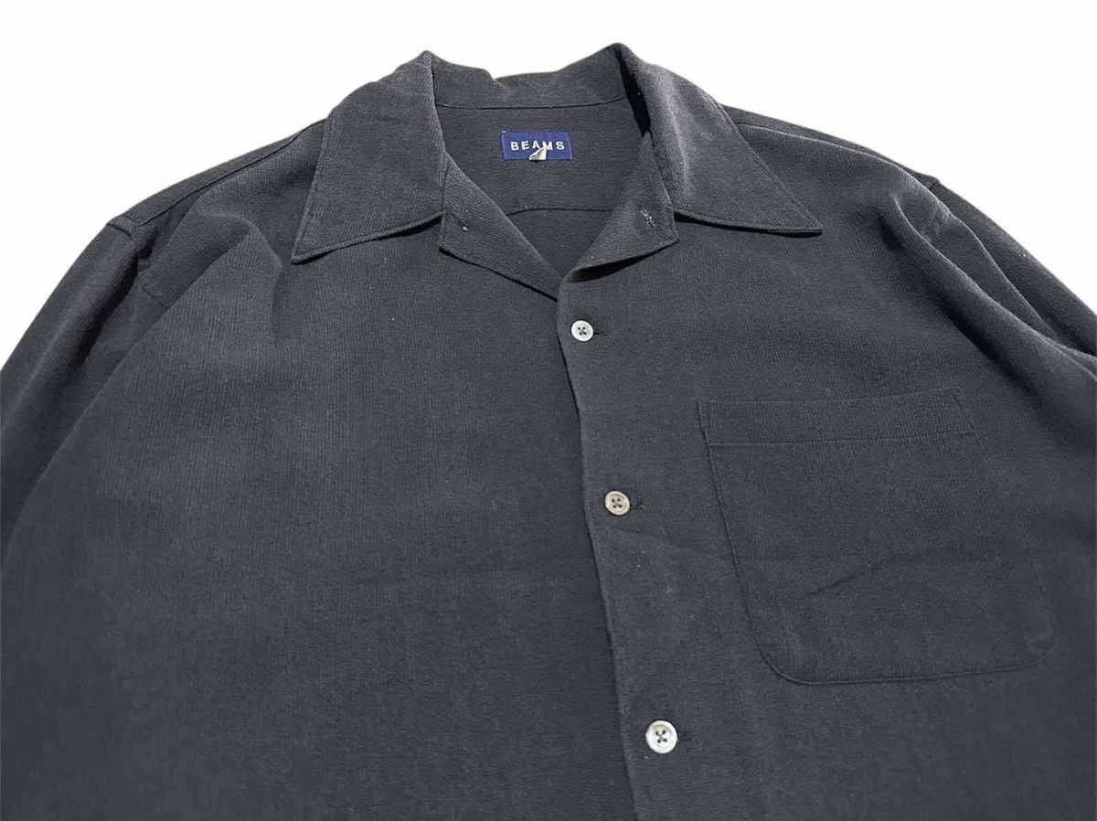 Beams Plus 🔥Beams Black Ribbed Shirt Button Up Long Sleeve Size US M / EU 48-50 / 2 - 2 Thumbnail