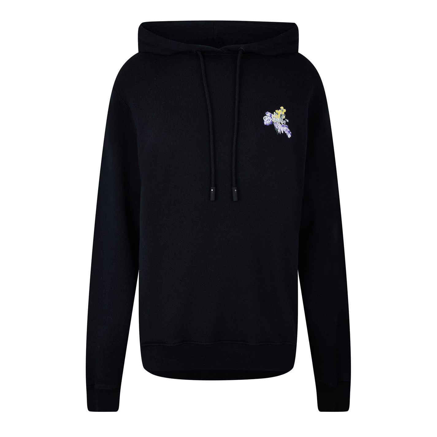 o1g2r1mq1224 Flower Hoodie in Black