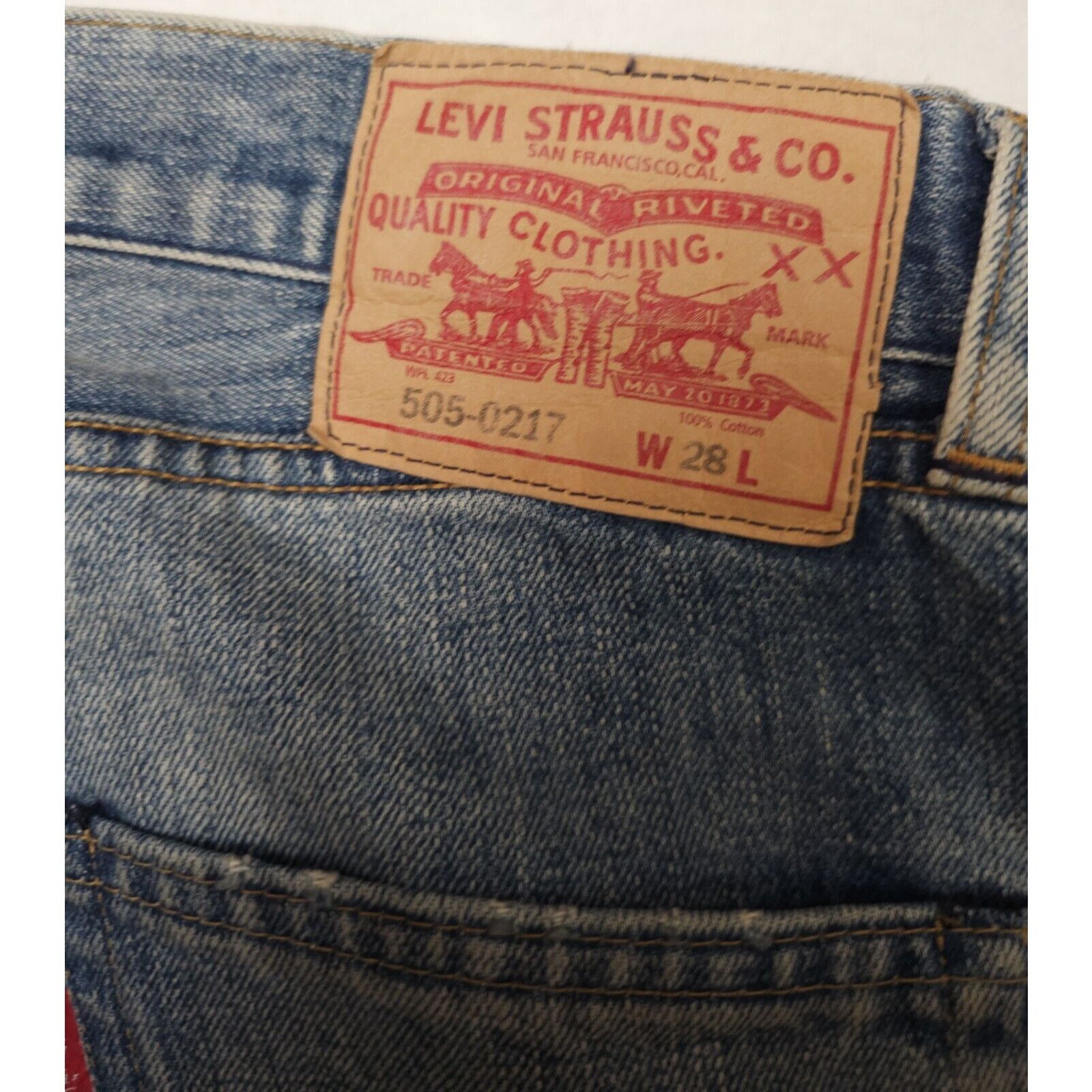 Levi's Levi’s VTntage big E 505-0217 selvedge Button Fly 28 W 30 Size US 28 / EU 44 - 7 Thumbnail