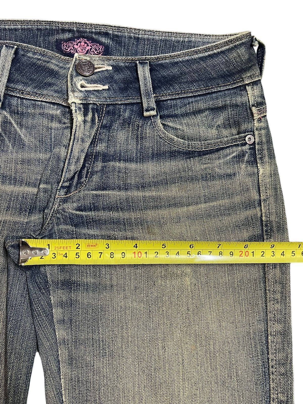 Tornado Mart Vintage Japanese Brand Mud Faded Wash Style Flare Jeans Size US 28 / EU 44 - 15 Thumbnail