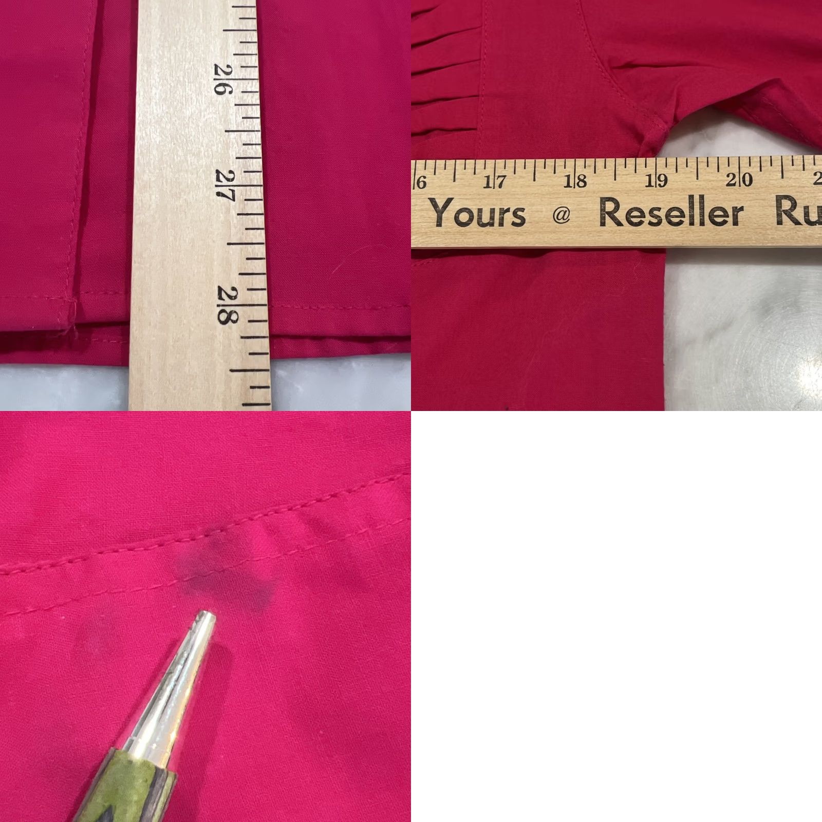 Wrangler VINTAGE Wrangler Western Shirt Women’s M Fuchsia Pink Long Sleeve Embroidery NWT Size M / US 6-8 / IT 42-44 - 10 Thumbnail