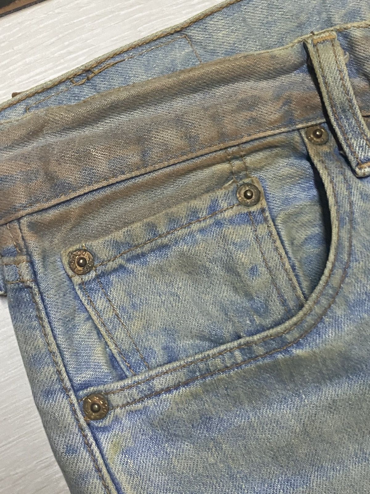 Levi's Vintage Levis 511 Mud Wash Rusty Grunge Ripped Baggy Jeans Size US 32 / EU 48 - 7 Thumbnail