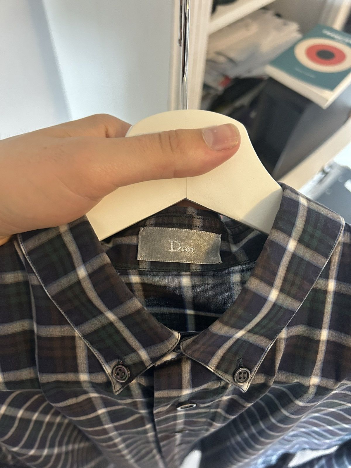Dior Plaid Button-Up Shirt Size US M / EU 48-50 / 2 - 8 Thumbnail