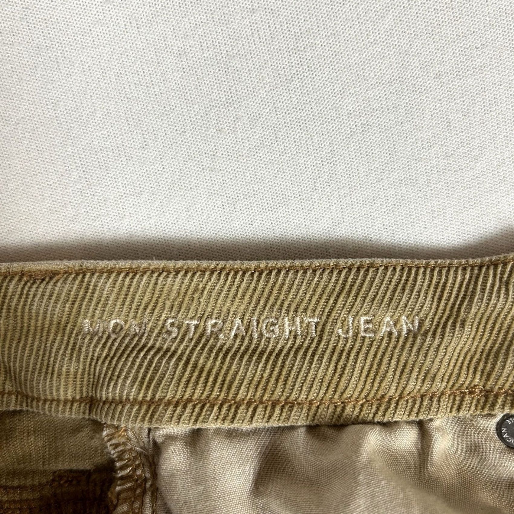 American Eagle Outfitters American Eagle Womens 4 Regular Stretch Mom Straight Jean Corduroy High Rise AEO Brown 5-Pocket Denim Jeans Modern 80s Distinctive Rise High Size 27" / US 4 / IT 40 - 6 Thumbnail