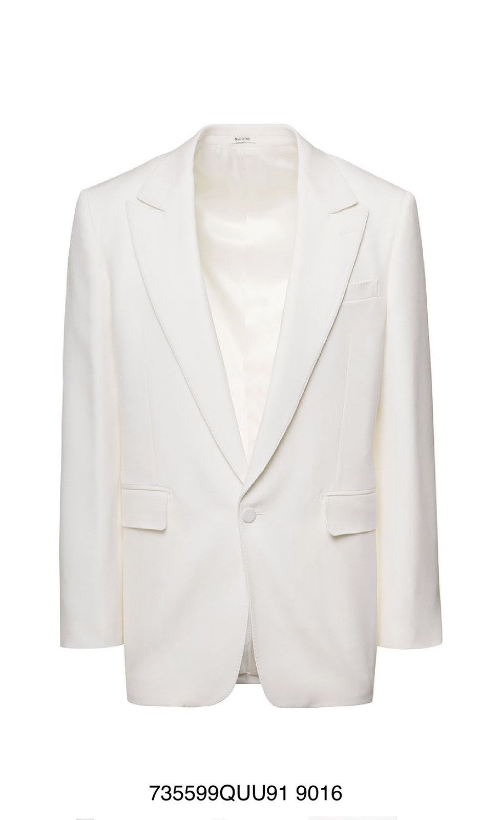 Alexander McQueen Alexander McQueen ivory wool blazer jacket 48 Size 48R - 1 Thumbnail