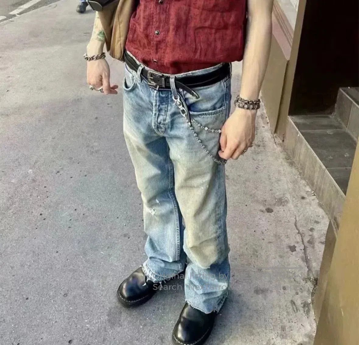 Enfants Riches Deprimes Enfants Riches Deprimes Distressed Blue Denim Pants. Size US 29 - 2 Thumbnail
