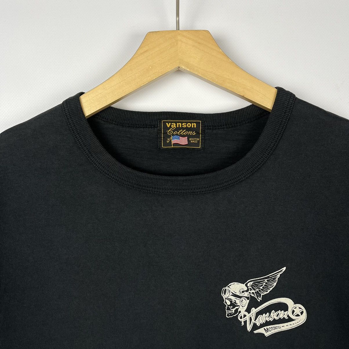 Vanson Leathers Vintage Vanson motorcycle y2k faded skull T Shirt 90’s Size US S / EU 44-46 / 1 - 6 Thumbnail