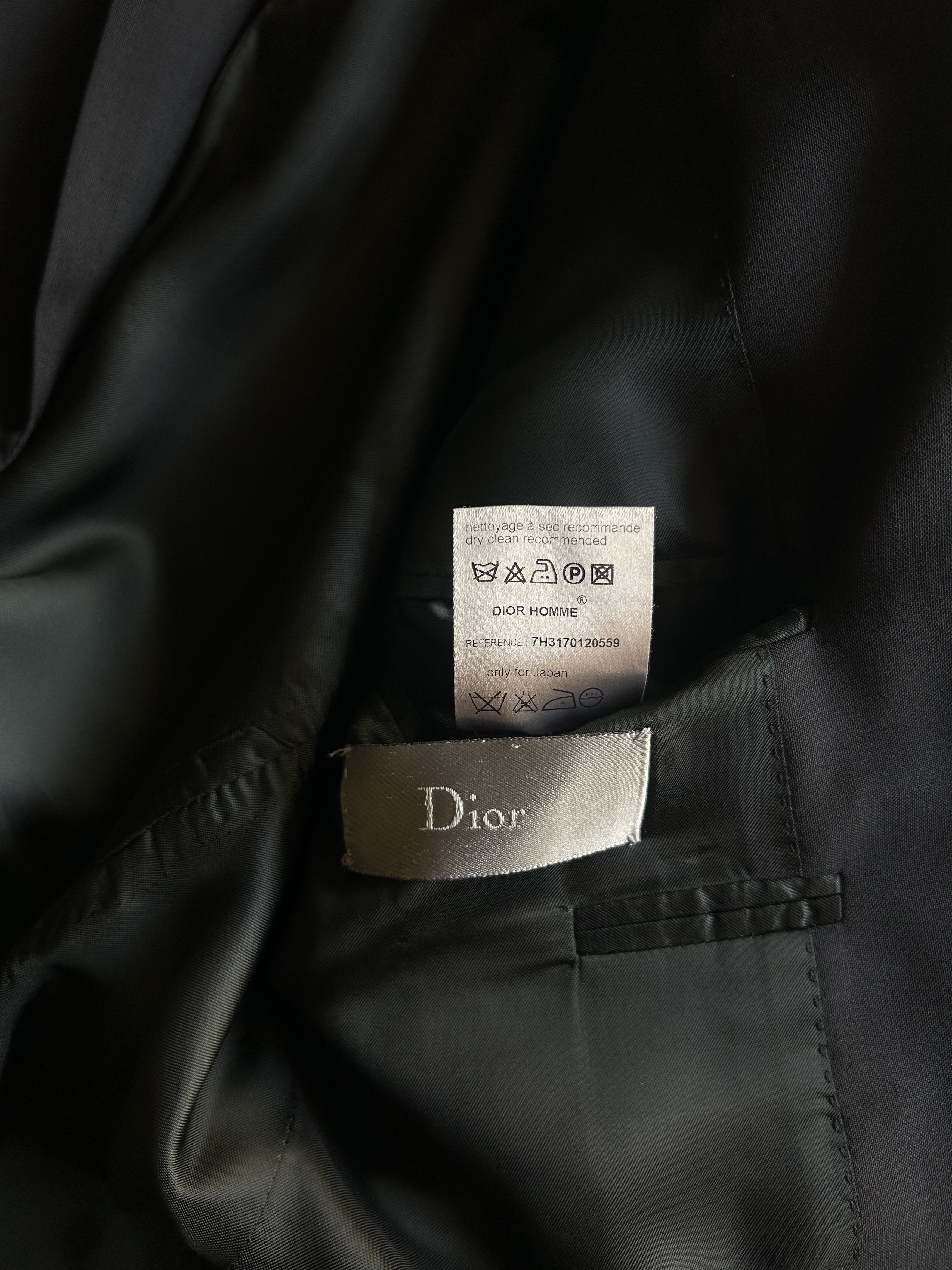 Dior Dior Black Blazer Hedi Slimane Size 44S - 6 Thumbnail