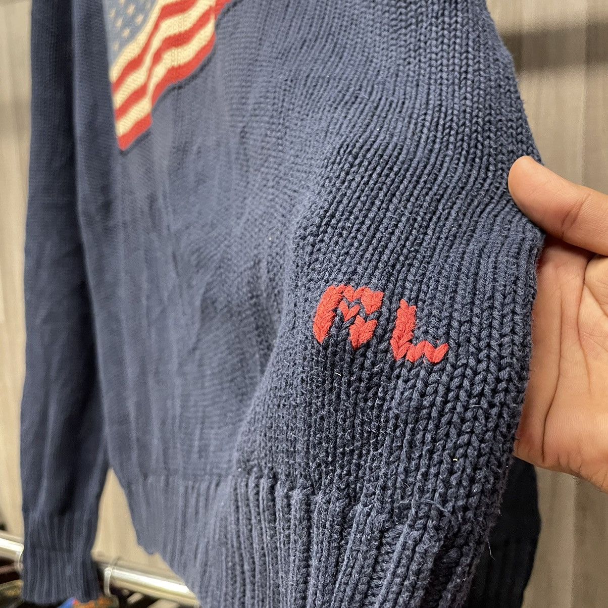 Polo Ralph Lauren Polo Ralph Lauren American Flag Sweater Size US XXL / EU 58 / 5 - 8 Thumbnail