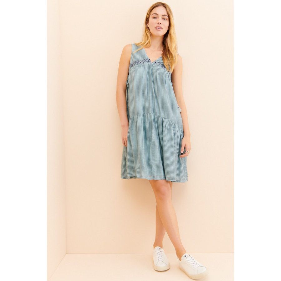 Anthropologie New Anthropologie Aida Floral Embroidered Mini Dress $148 S Size S / US 4 / IT 40 - 5 Thumbnail