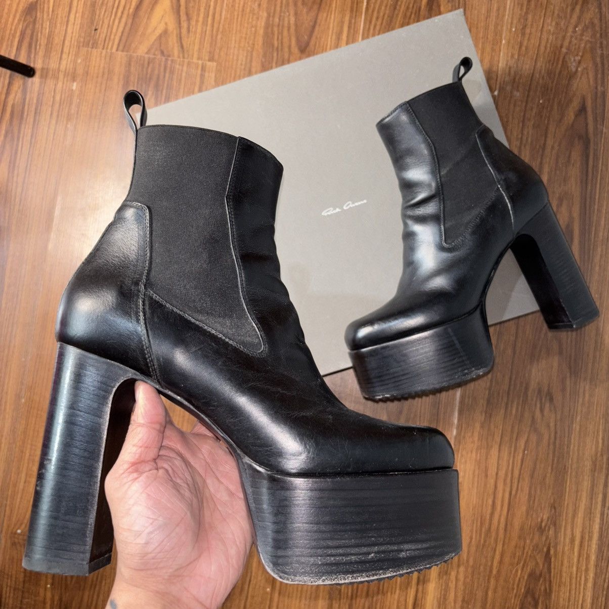 Rick Owens Rick Owens "FW19 Larry" Kiss Boots Size US 10 / IT 40 - 4 Thumbnail