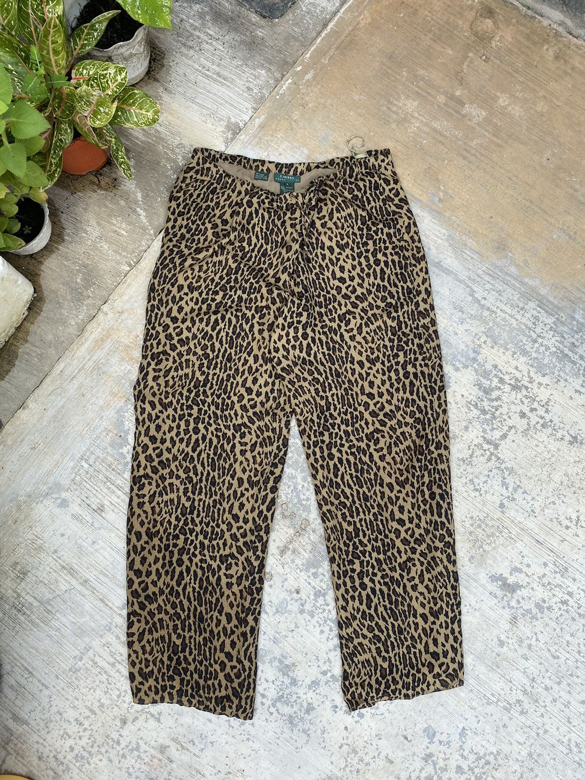 🔥 Steals 🔥 Lauren Ralph Lauren Leopard Wide Leg Silk Pant