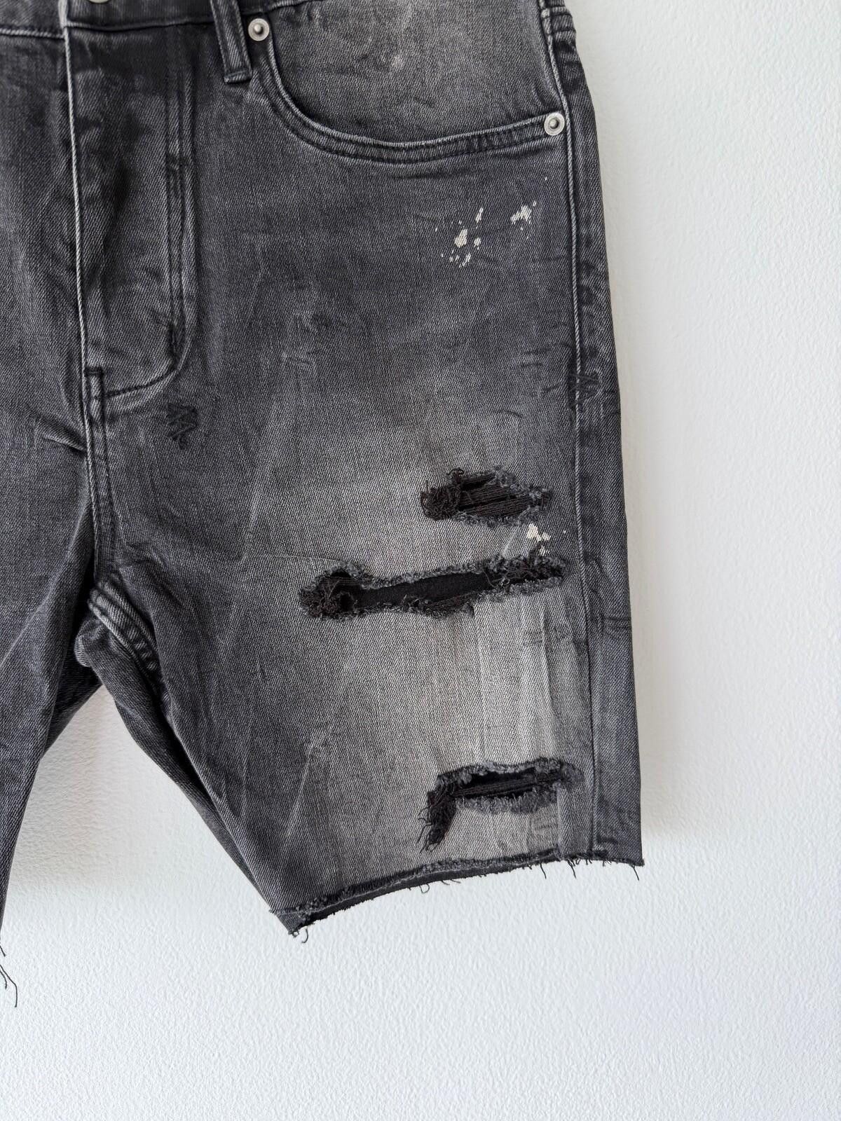 Ksubi new Ksubi mens denim shorts chopper grey black trashed 32 m Size US 32 / EU 48 - 3 Thumbnail