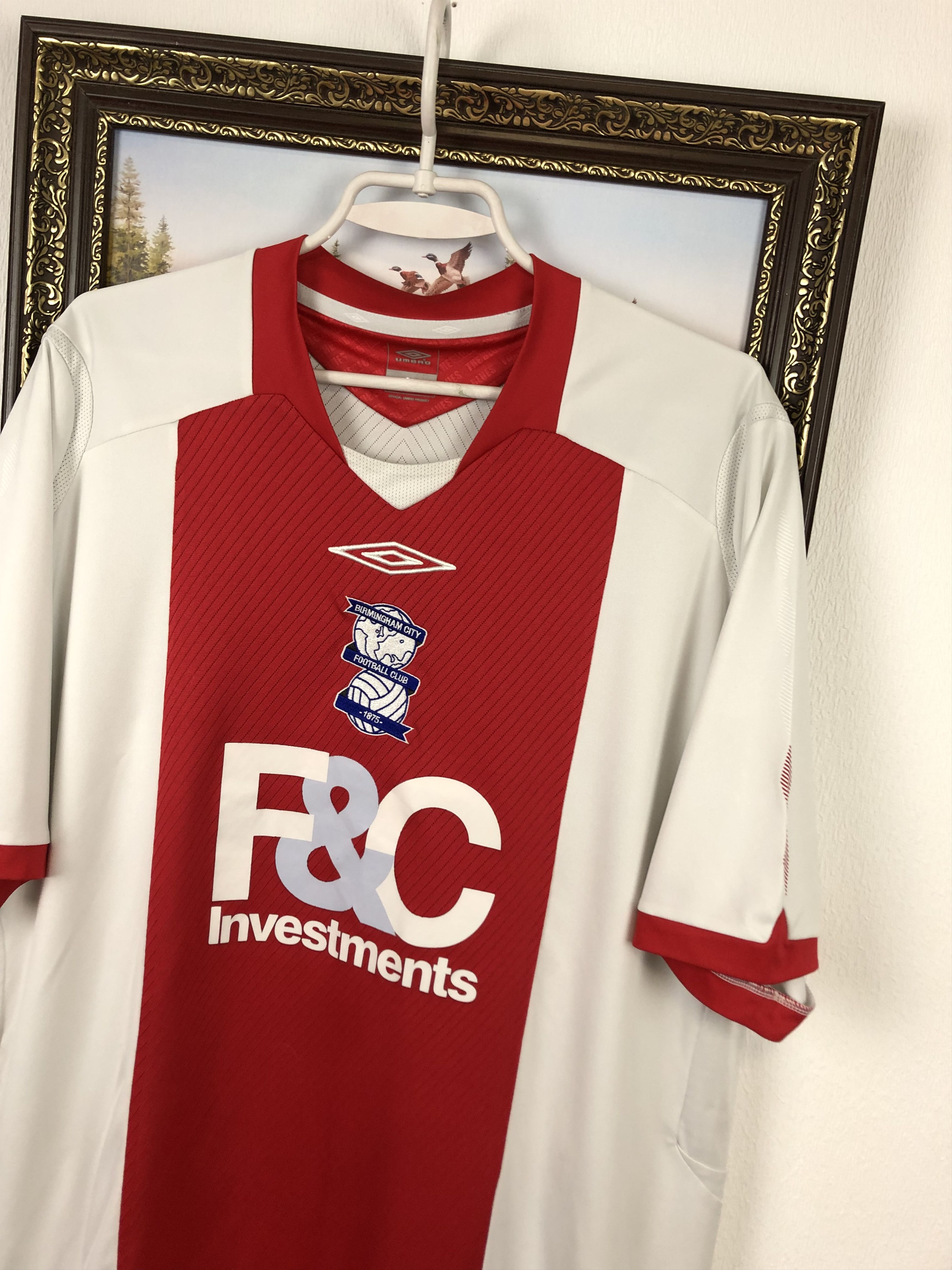 Umbro Birmingham City Away football shirt 2008 Soccer Umbro Jersey Size US XXL / EU 58 / 5 - 4 Thumbnail