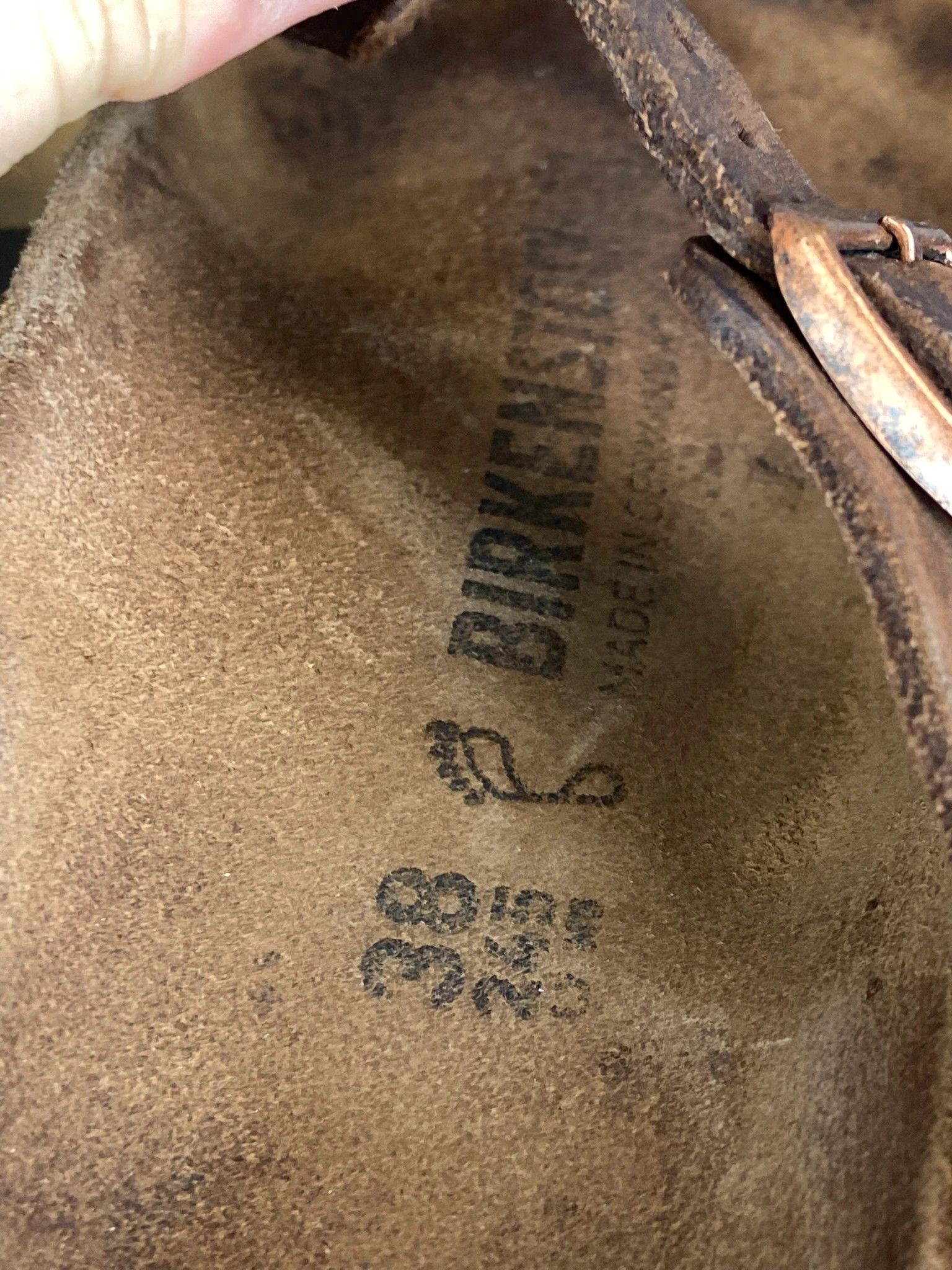 Birkenstock Birkenstock Brown Leather Sandals Size 38 Size US 5.5 / EU 38 - 7 Thumbnail