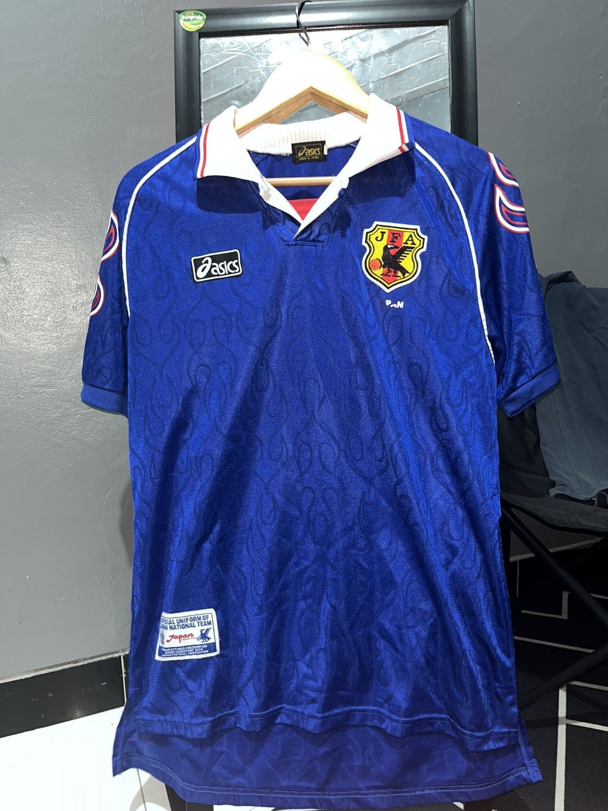 Asics Vintage Japan Football National Team Size US L / EU 52-54 / 3 - 1 Thumbnail