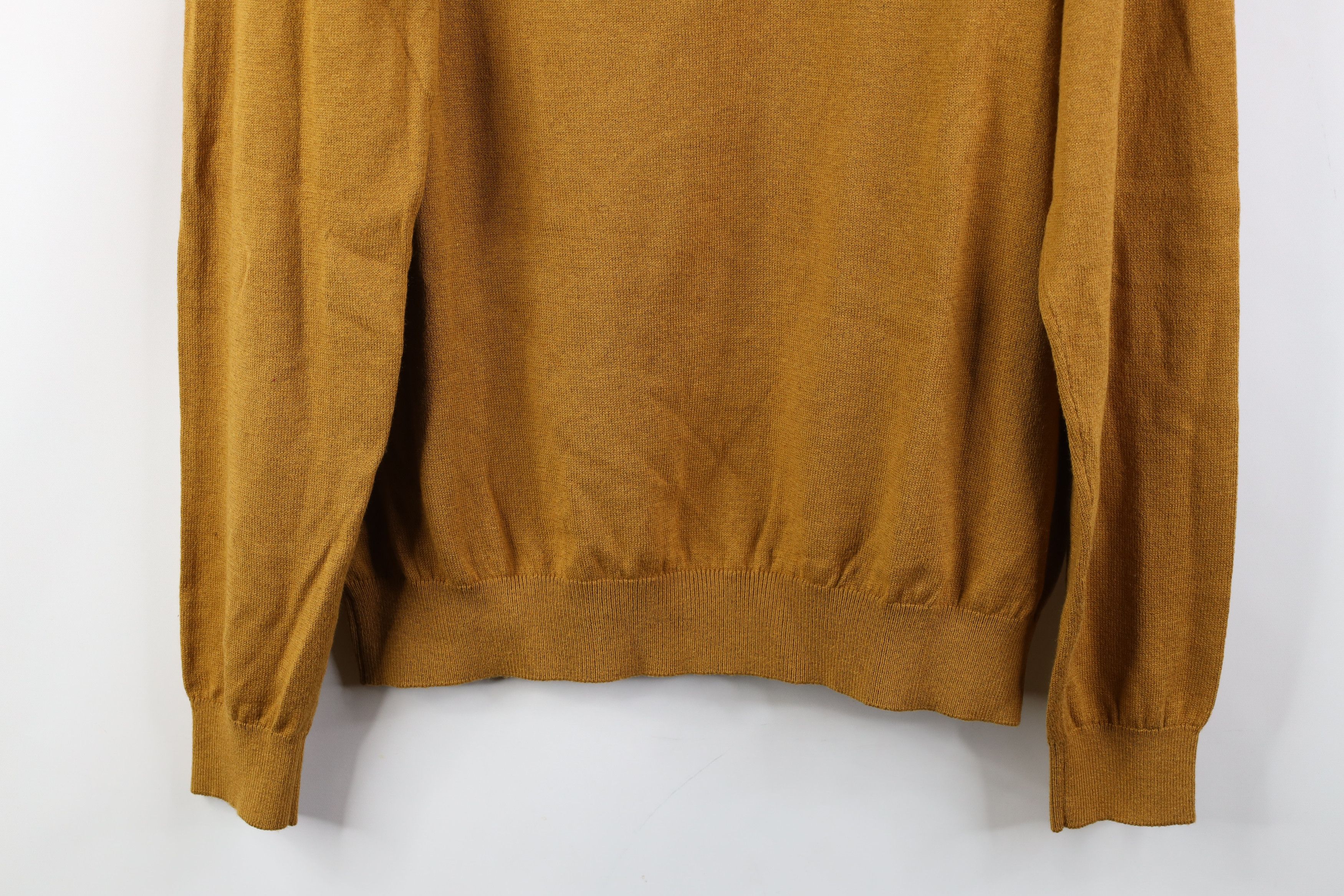 Paul Fredrick Paul Fredrick Wool Cashmere Knit Turtleneck Sweater Gold Size US M / EU 48-50 / 2 - 12 Thumbnail
