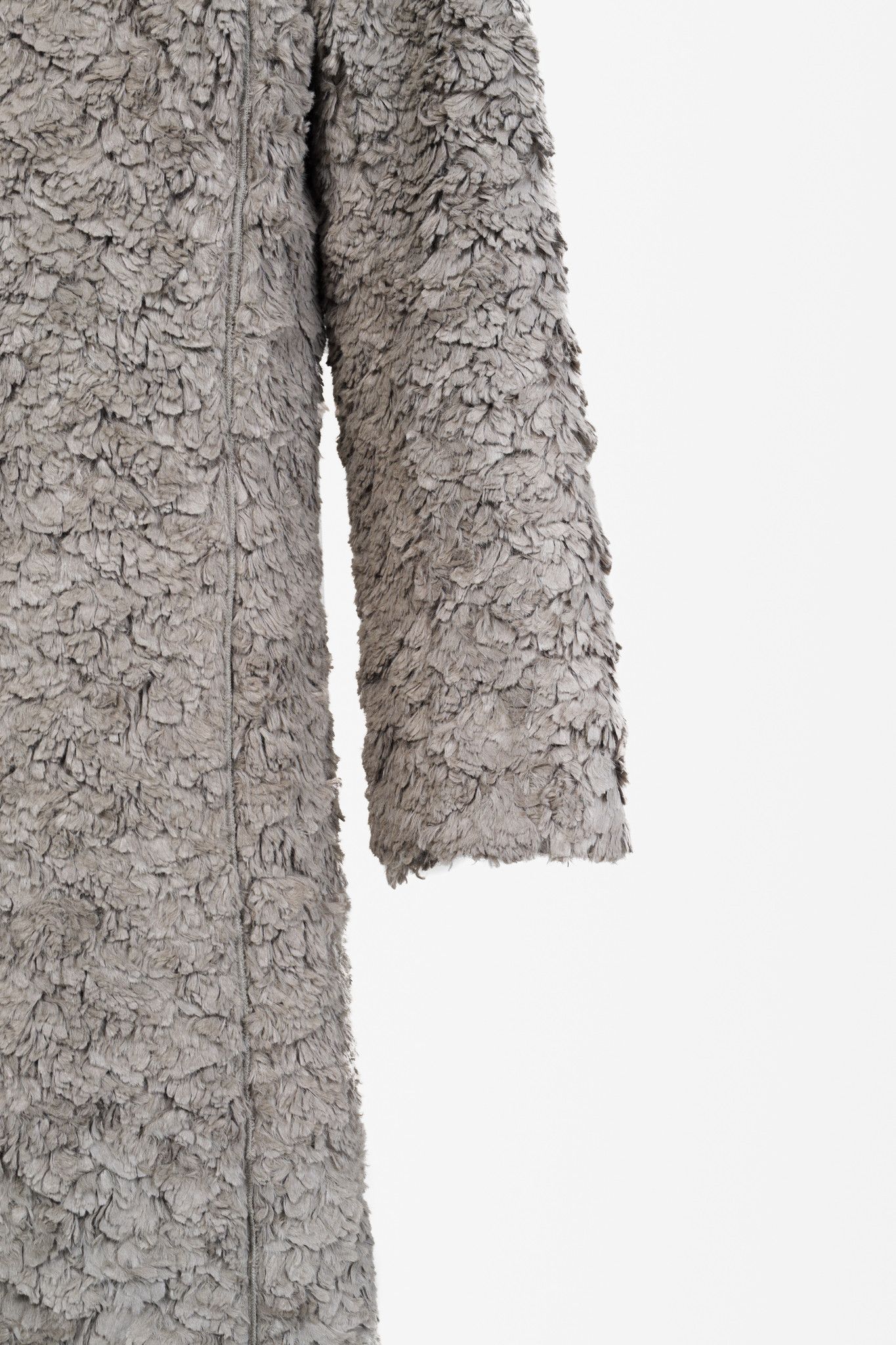 Annette Gortz Annette Gortz Grey Shadows Faux Shearling Coat Size M / US 6-8 / IT 42-44 - 6 Thumbnail