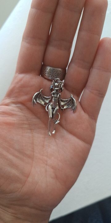 Jewelry Exquisite Retro Sexy Devil Bat Girl Necklace Size ONE SIZE - 3 Thumbnail