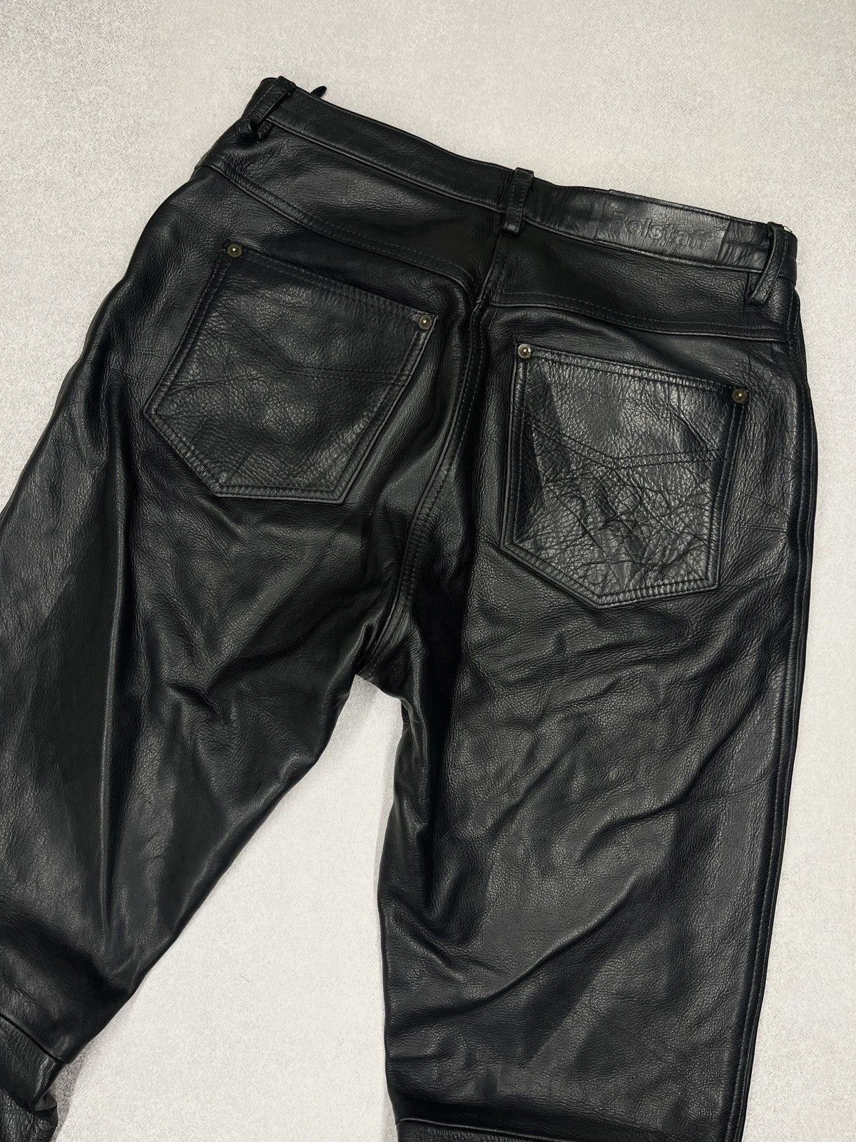 Belstaff Vintage Belstaff Motorbike Leather Biker Pants Black Racing Size 34" / US 12 / IT 48 - 3 Thumbnail