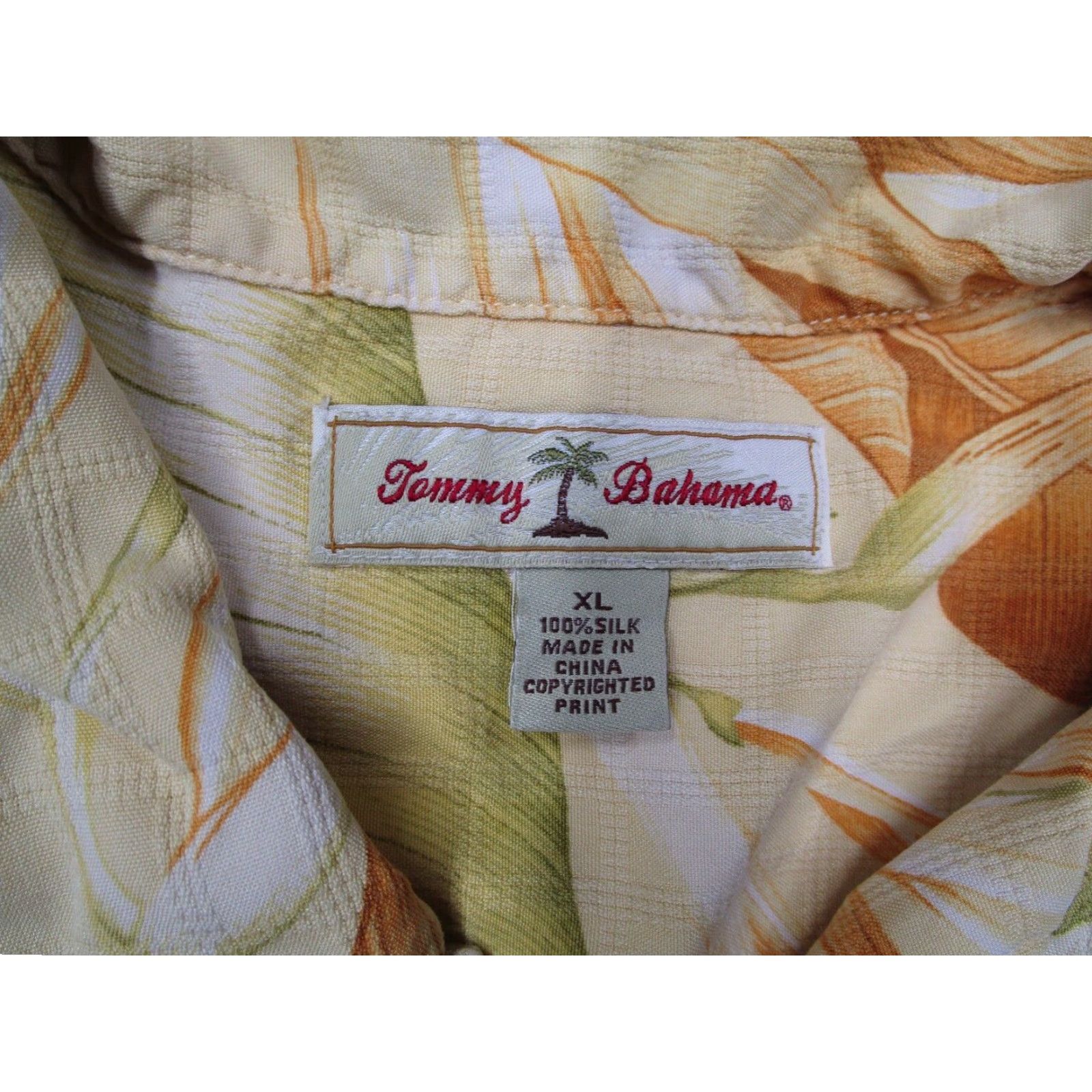 Tommy Bahama VINTAGE Tommy Bahama Silk Shirt Mens XL Yellow Hawaiian Floral Button Up Short Sleeve Size US XL / EU 56 / 4 - 3 Thumbnail