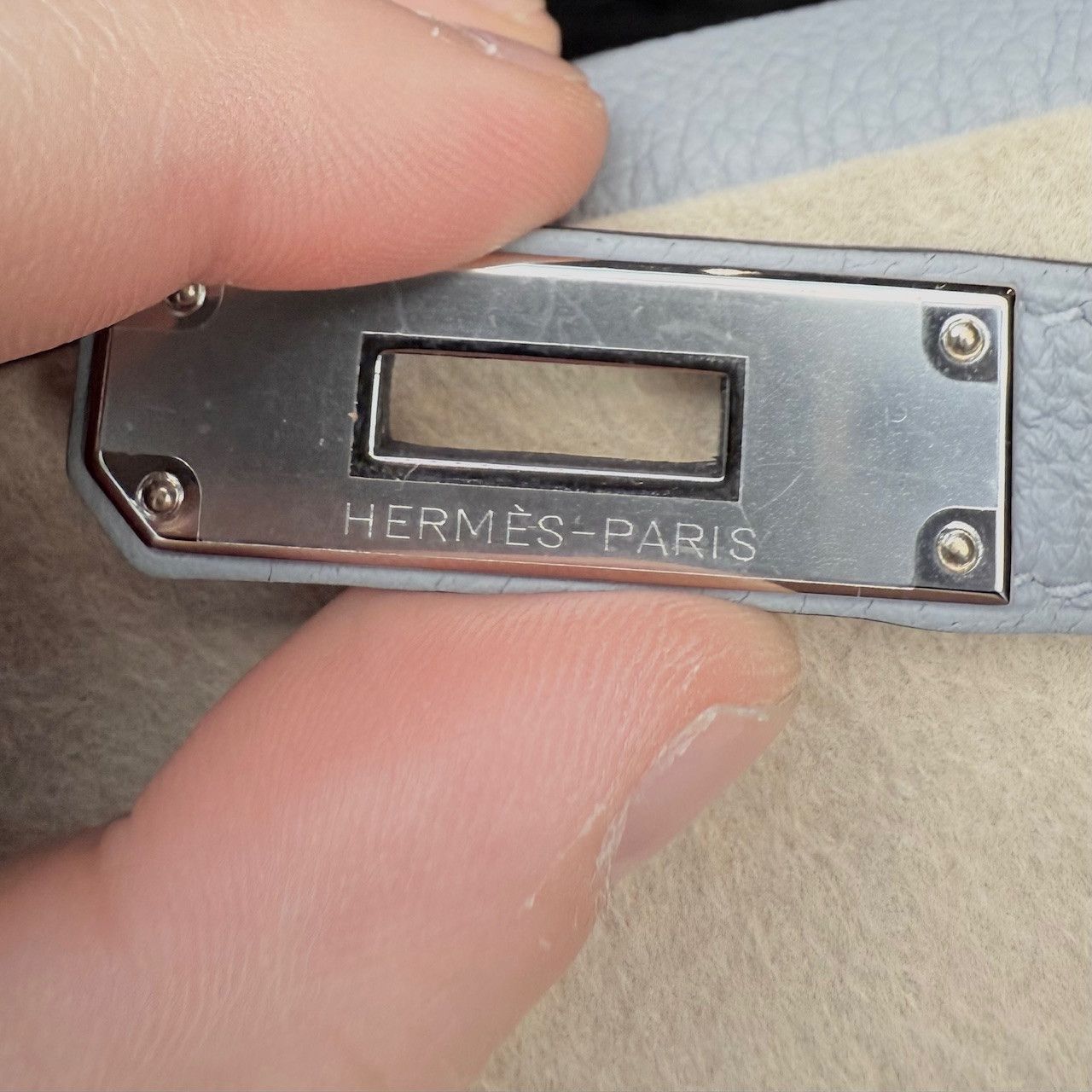 Hermes Hermès 2025 Gris Pantin Togo Kelly Retourne 28 PHW Bag Size ONE SIZE - 8 Thumbnail