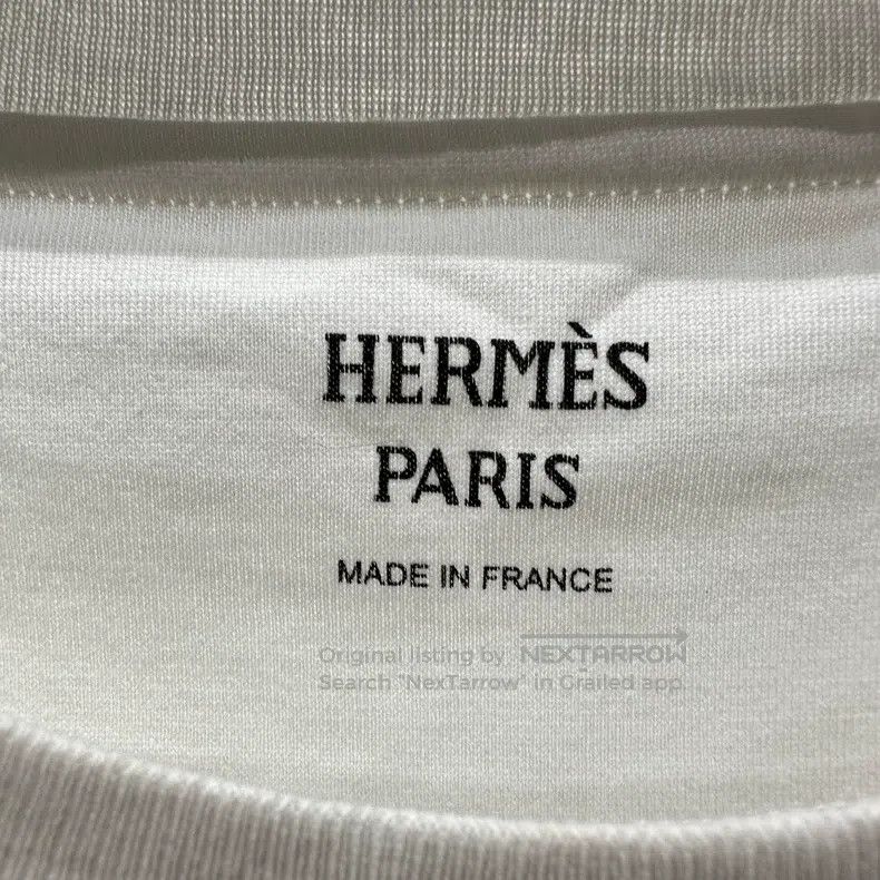 Hermes Hermes Pocket Embroidered Short Sleeve T-Shirt Size XXS / US 00 / IT 34 - 3 Thumbnail