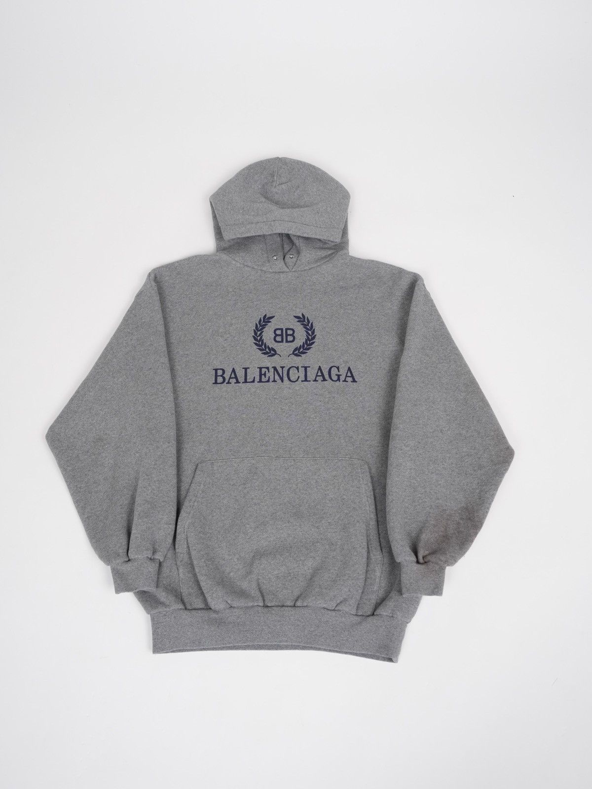 Balenciaga grey logo hoodie hotsell