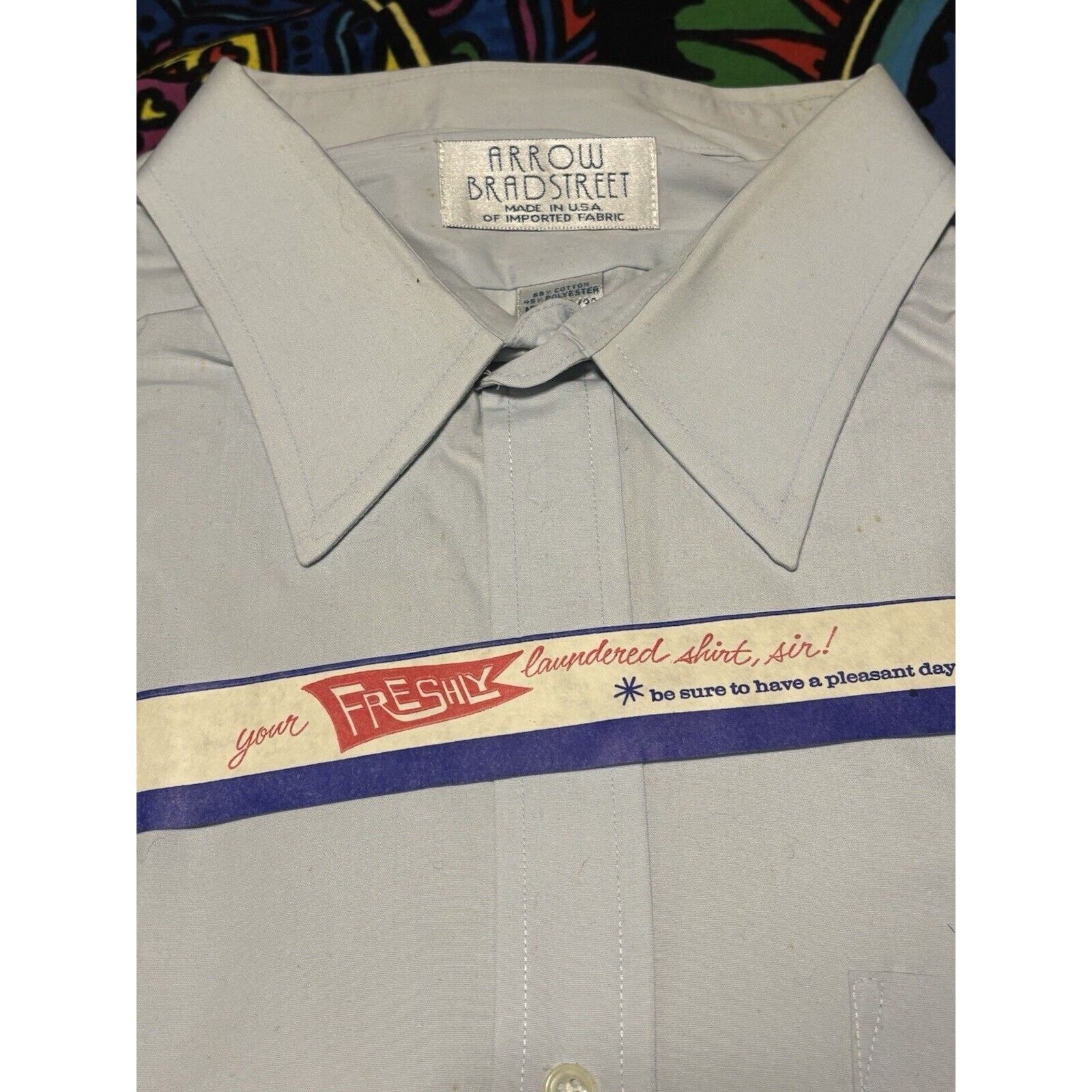 Other Vintage Deadstock 60s Arrow Bradstreet 17 1/2 dress shirt Size US S / EU 44-46 / 1 - 3 Thumbnail