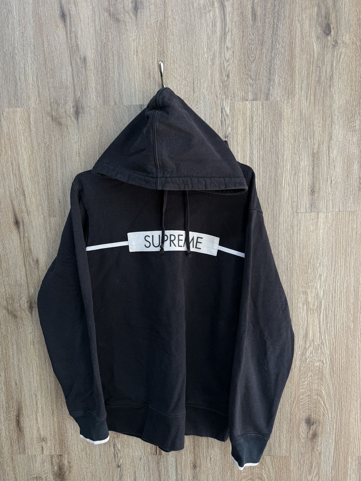 Supreme Supreme Black PullOver Hoodie Size US L / EU 52-54 / 3 - 1 Thumbnail