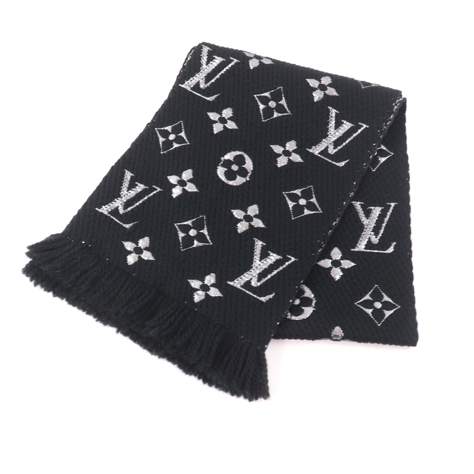 Louis Vuitton Louis Vuitton Louis Vuitton Escalp Logo Mania Shine Monogram Wool Scarf Natural Material Scarf M75833 Size ONE SIZE - 1 Thumbnail