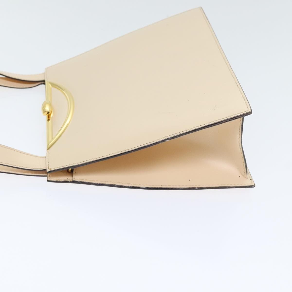 Celine CELINE Hand Bag Leather Cream Gold Size ONE SIZE - 5 Thumbnail