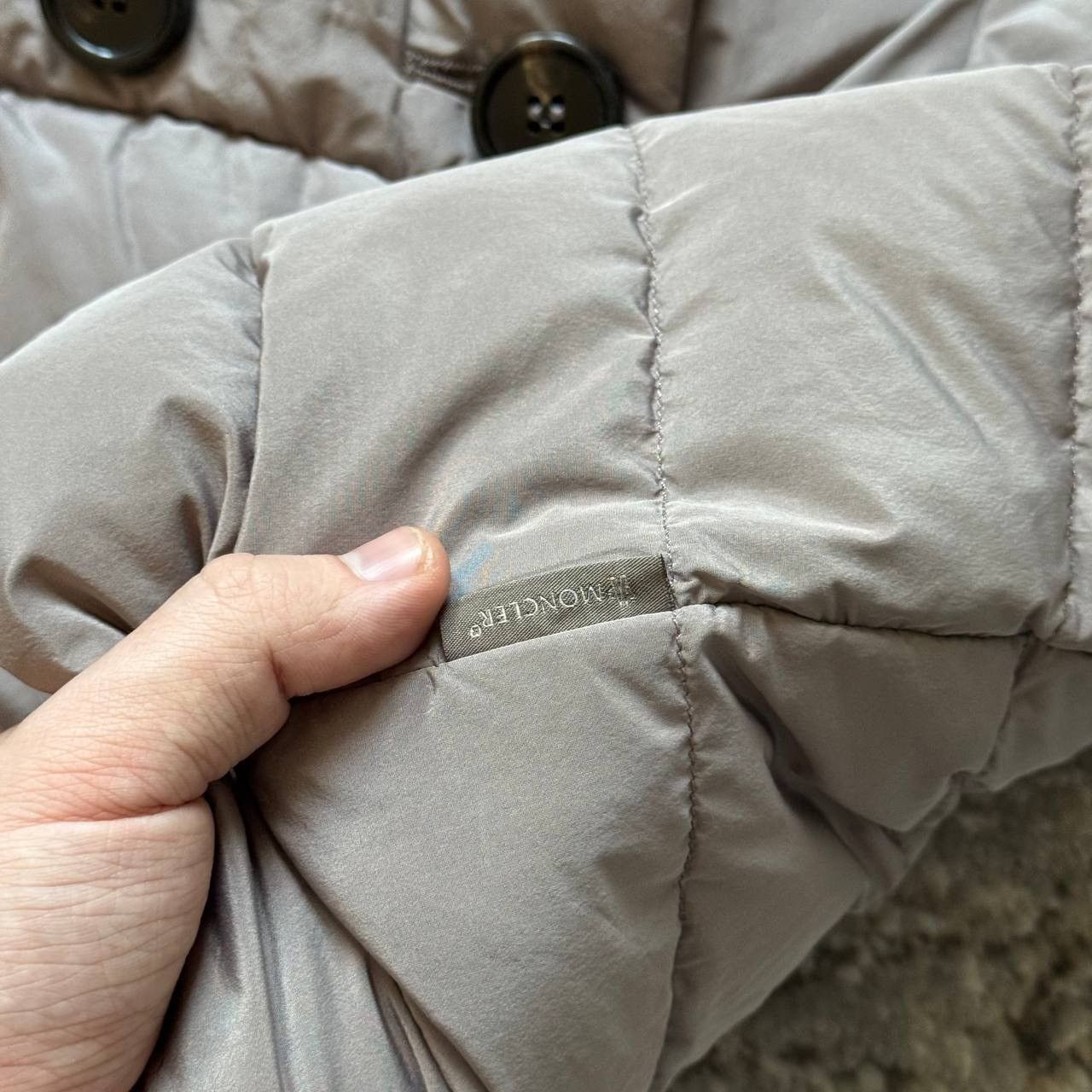 Moncler Moncler Guibboto Nylon Goose Down Cape Long Coat Jacket Size L / US 10 / IT 46 - 7 Thumbnail