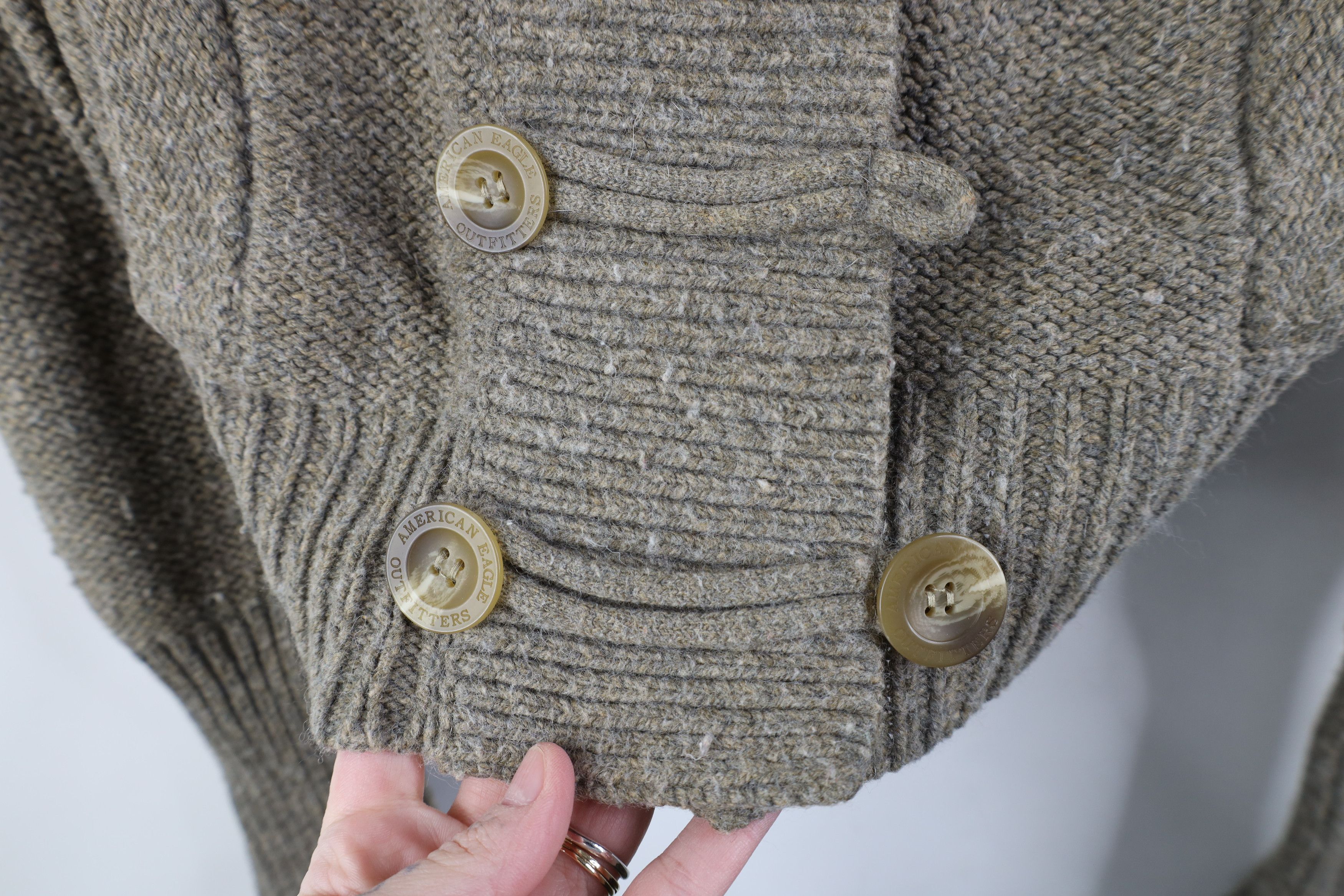 American Eagle Outfitters Vintage 90s Y2K American Eagle Babydoll Cardigan Sweater Size M / US 6-8 / IT 42-44 - 4 Thumbnail